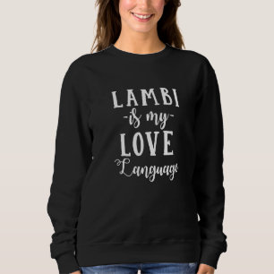 Lambi är mitt Kärlek-språk Foodie Saint Lucian Foo T Shirt