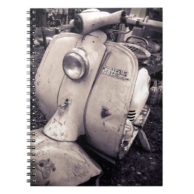 Lambretta 150 ld anteckningsbok med spiral (Framsidan)