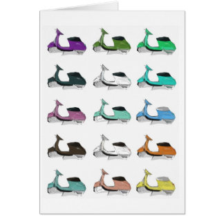 Lambretta popkonst hälsningskort