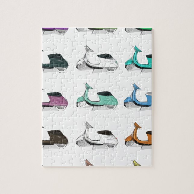 Lambretta popkonst pussel (Vertikal)