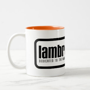 Lambrettista logotypmugg Två-Tonad mugg