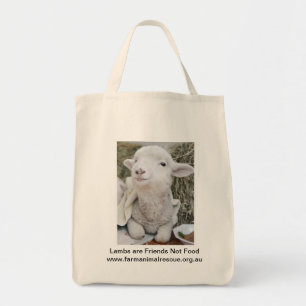 Lambs är mat för vänner inte tygkasse