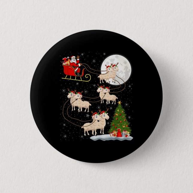 Lambs Sheep Santa Sleigh Flies Funny Magic Chri Knapp (Framsida)