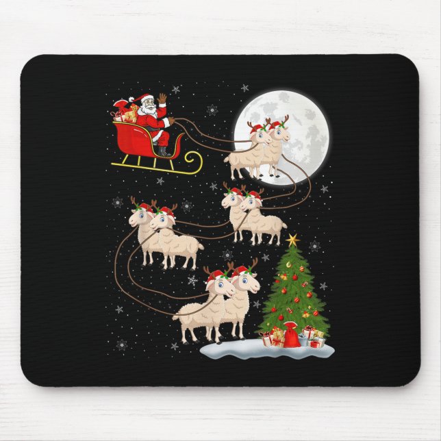 Lambs Sheep Santa Sleigh Flies Funny Magic Chri Musmatta (Framsidan)