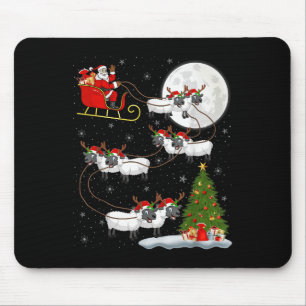 Lambs Sheep Santa Sleigh Flies Funny Magic Chri Musmatta