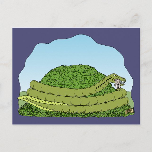 Lambton Worm Vykort (Framsida)