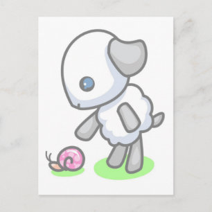 Lamby-Paj Snigel Mail Vykort