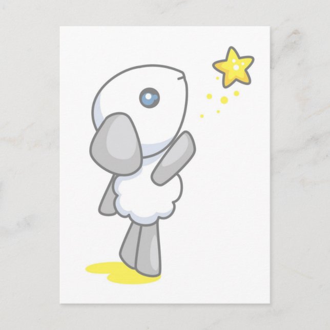 Lamby-Paj Wish Vykort (Framsida)