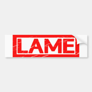 Lame Frimärke Bildekal