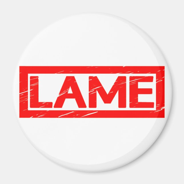 Lame Frimärke Magnet (Framsidan)