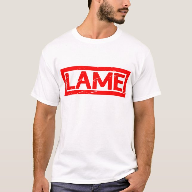 Lame Frimärke T Shirt (Framsida)