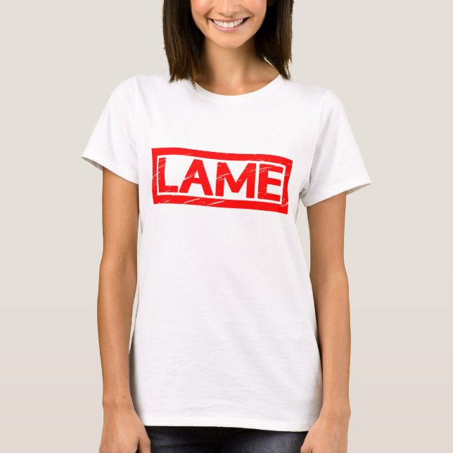 Lame Frimärke T Shirt (Framsida)