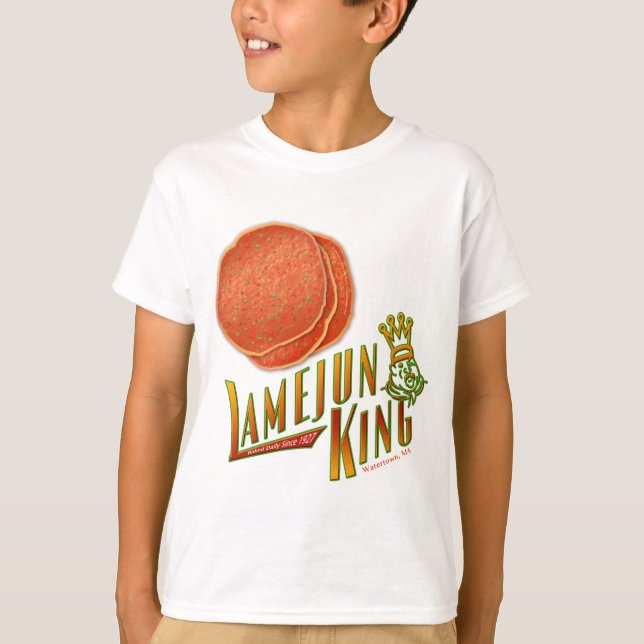 Lamejun kung, kock av armenisk Pizza! Tee (Framsida)
