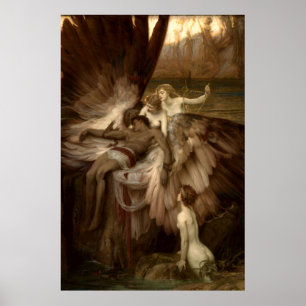 Lament for Lcarus av Herbert Draper 1898 Poster