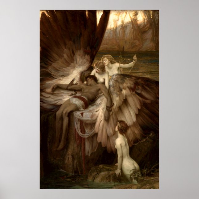 Lament for Lcarus av Herbert Draper 1898 Poster (Framsidan)