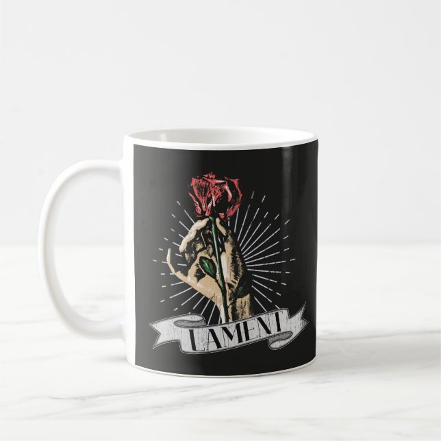 Lament - Gothic Streetwear Design Kaffemugg (Vänster)