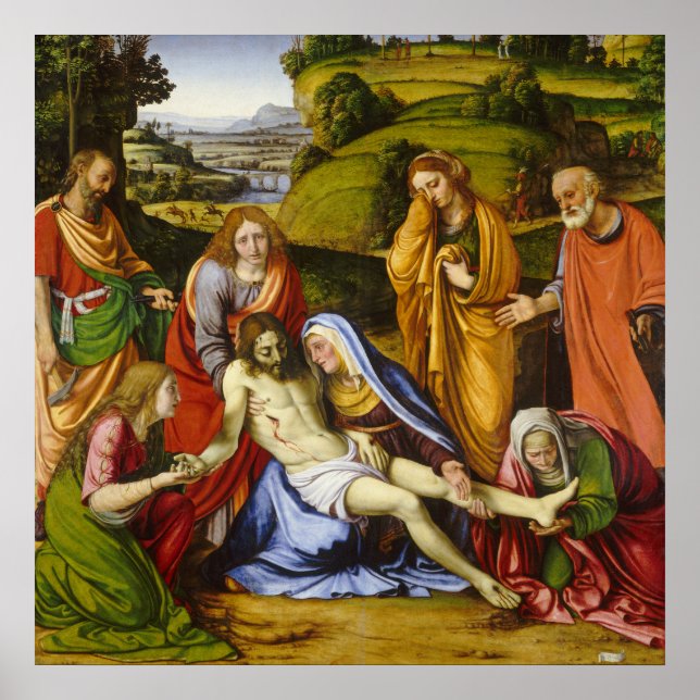 Lamentation av Andrea Solario Poster (Framsidan)