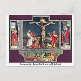 Lamentation av Mathis Grunewald Gothart Vykort