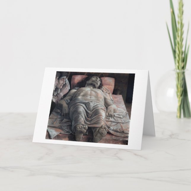 Lamentation över de döda Kristus, Mantegna Kort (Framsida)