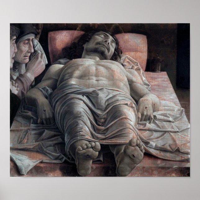 Lamentation över de döda Kristus, Mantegna Poster (Framsidan)