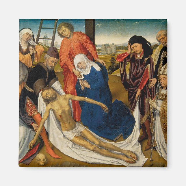 Lamentation över Dead Kristus, c. 1460-1464 Magnet (Framsidan)