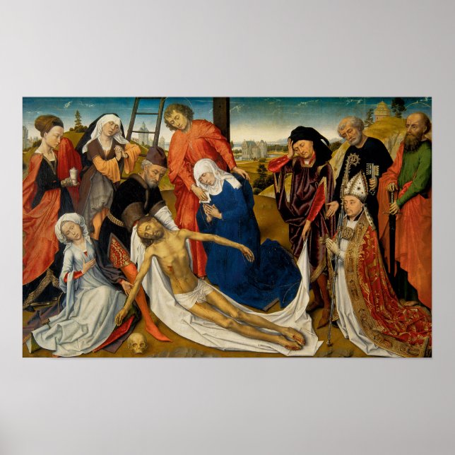 Lamentation över Dead Kristus, c. 1460-1464 Poster (Framsidan)