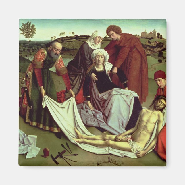 Lamentation över Dead Kristus Magnet (Framsidan)