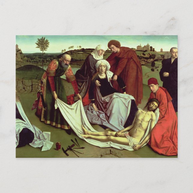 Lamentation över Dead Kristus Vykort (Framsida)