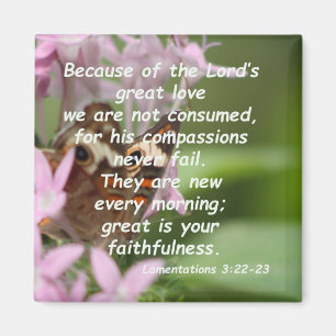 Lamentationer 3:22-23 magnet