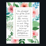 Lamentationer 3:22-23 poster<br><div class="desc">Herren Kärlekar aldrig. Hans meriter Komar aldrig till och slutar. De är nya varje morgon,  Underbaren är er faithhet. -Lamentationer 3:22-23</div>