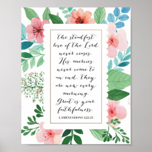 Lamentationer 3:22-23 poster