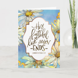 Lamentationer 3:22 Hans faitila Kärlek slutar aldr Kort