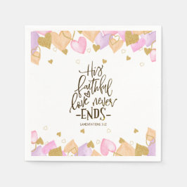 Lamentations 3:22 Hans Faithful Kärlek Valentine Pappersservett