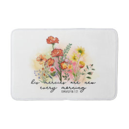 Lamentations 3:23 Hans meriter nya varje morgon Badrumsmatta