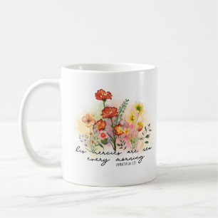 Lamentations 3:23 Hans meriter nya varje morgon Kaffemugg