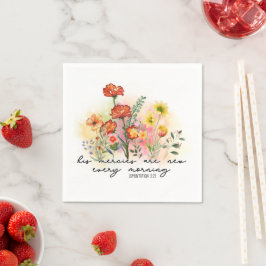 Lamentations 3:23 Hans meriter nya varje morgon Pappersservett