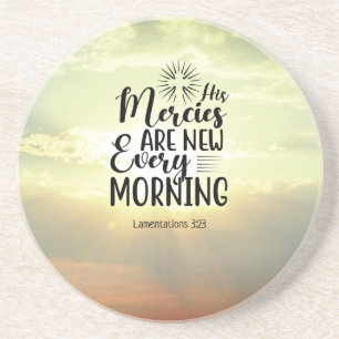 Lamentations 3:23 Hans meriter nya varje morgon Underlägg