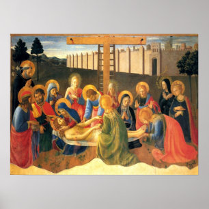 Lamentors över Kristus Fra Angelico Renaissance Poster
