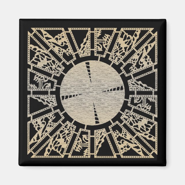 Lamentpanel 1 (mässing) magnet (Framsidan)