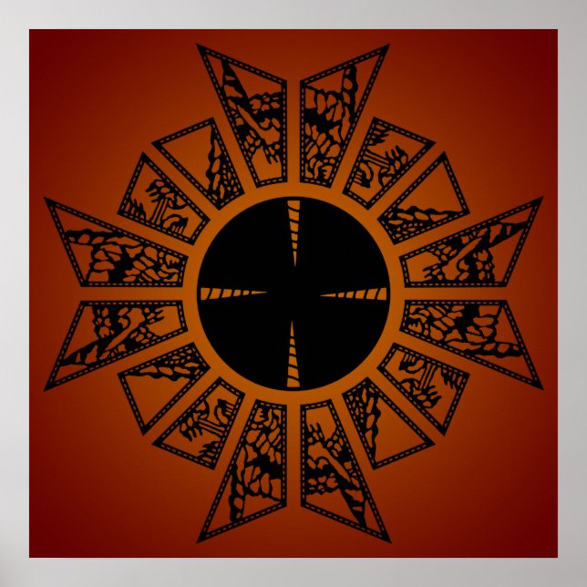 Lamentstjärna röd poster (Framsidan)