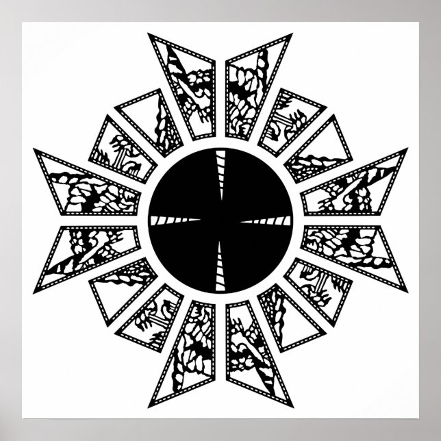 Lamentstjärna svart poster (Framsidan)