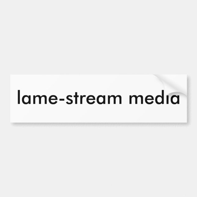 lamestream-medier bildekal (Framsidan)