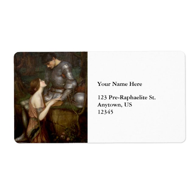 Lamia av John William Waterhouse Fraktsedel (Framsidan)