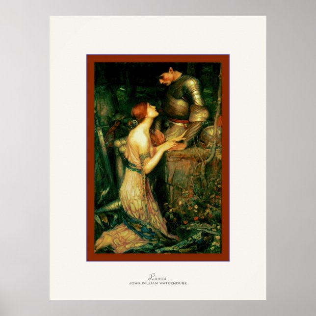 Lamia ~ John William Waterhouse Poster (Framsidan)