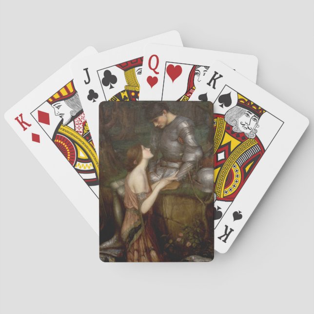 Lamia och soldaten (av John William Waterhouse) Casinokort (Baksidan)