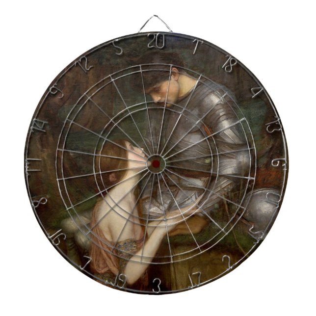 Lamia och soldaten (av John William Waterhouse) Darttavla (Framsidan)