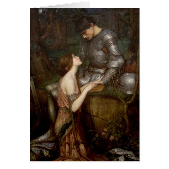 Lamia och soldaten av John William Waterhouse Hälsningskort (Framsidan)