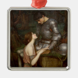Lamia och soldaten (av John William Waterhouse) Julgransprydnad Metall