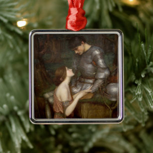 Lamia och soldaten av John William Waterhouse Julgransprydnad Metall