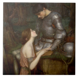 Lamia och soldaten (av John William Waterhouse) Kakelplatta